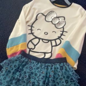 Sweet Hello Kitty top and “skort” set size 10